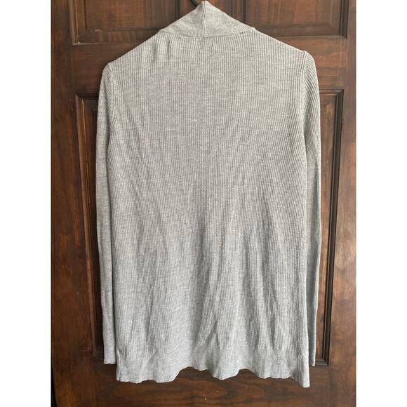 A New Day S Gray Open Front Cardigan Sweater Viscose Nylon Modal - Picture 6 of 7